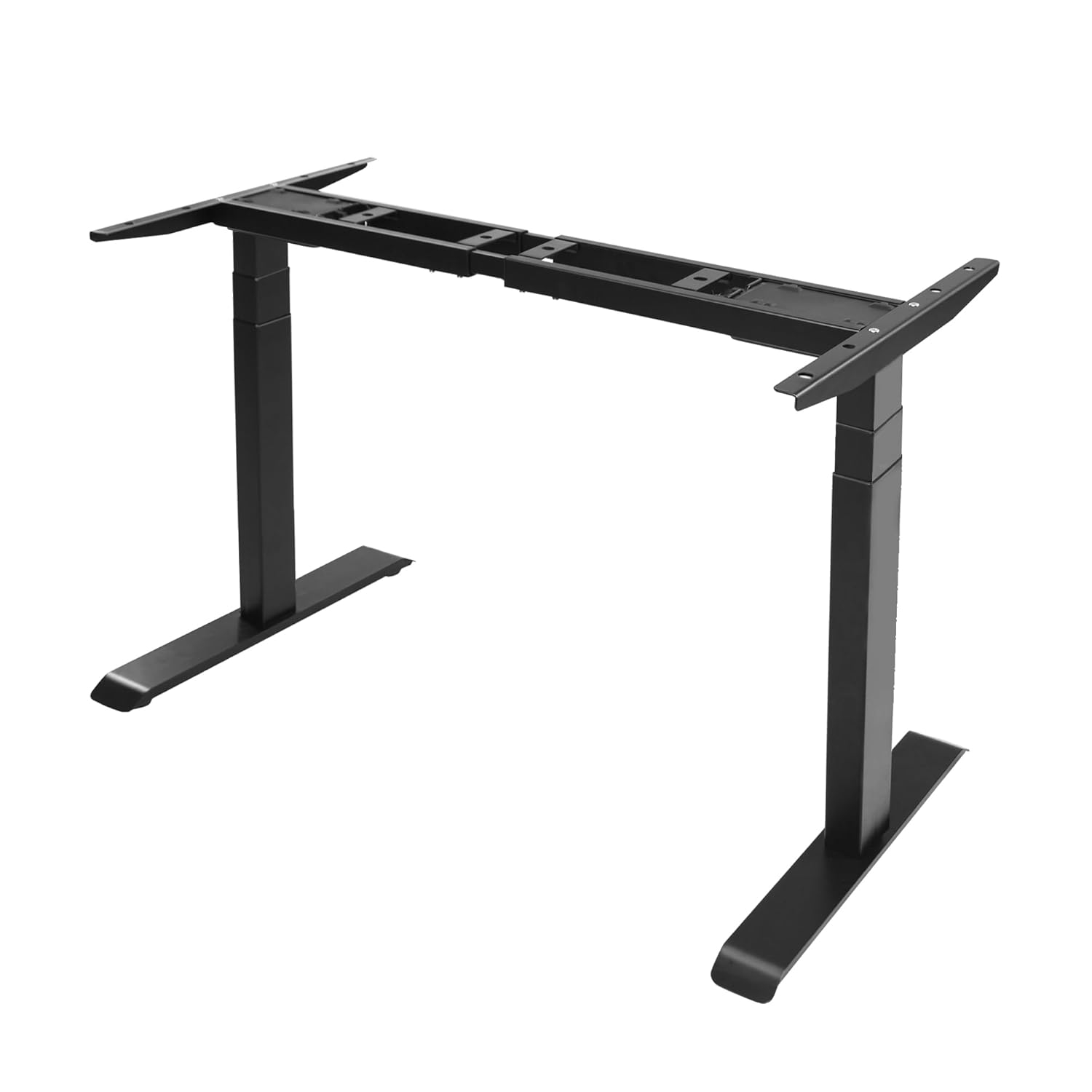 Fromann Dual Motor Electric Standing Desk Frame 3 Tier Legs Height Adjustable Handset with USB A+ C Ports Sit Stand up Desk Base for Home and Office (White)
