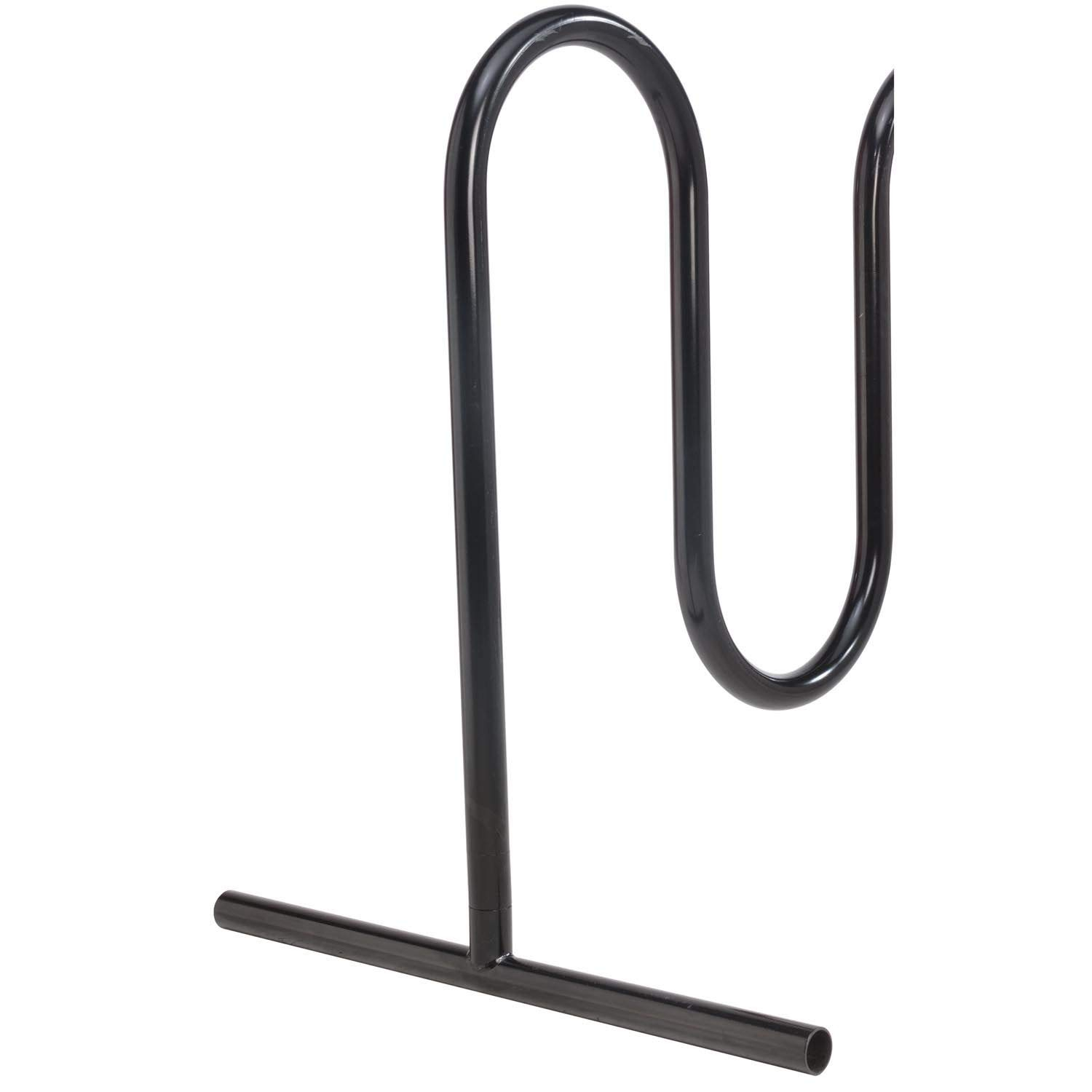 Global Industrial Wave Bike Rack, Black, Free Standing, 9-Bike
