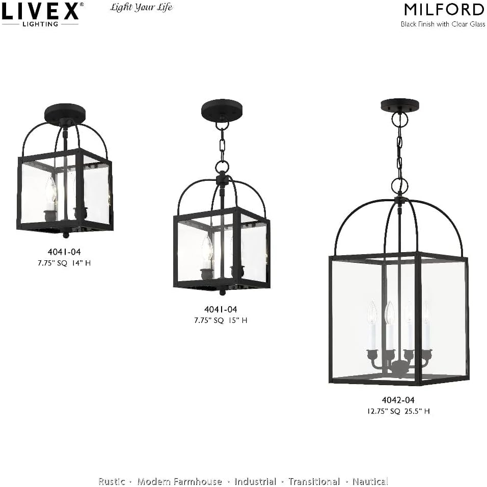 Livex Lighting Milford 2 - Light Pendant in  Antique Brass
