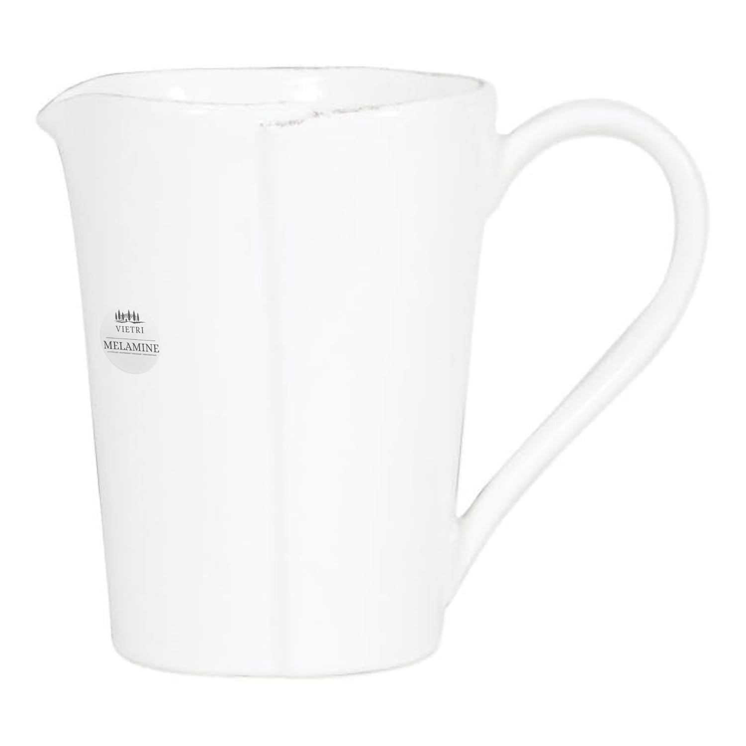 VIETRI Melamine Lastra White Pitcher