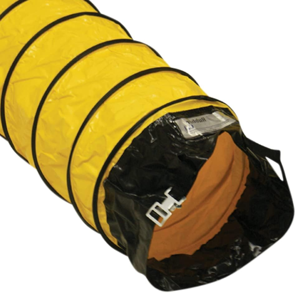 Yellow 24-Inch PVC-Coated Polyester Flexible Duct Hose