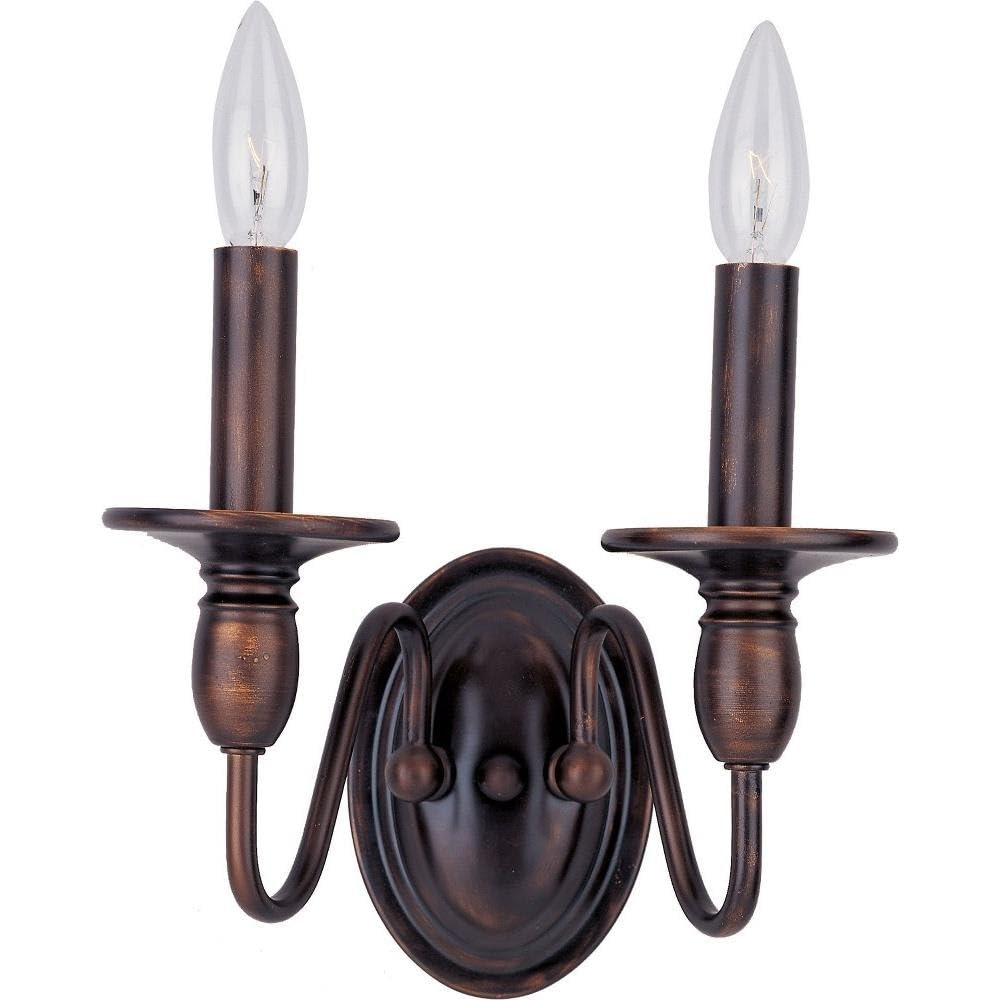 Maxim Lighting Towne 2 - Light Wall Light in  Oil Rubbed Bronze