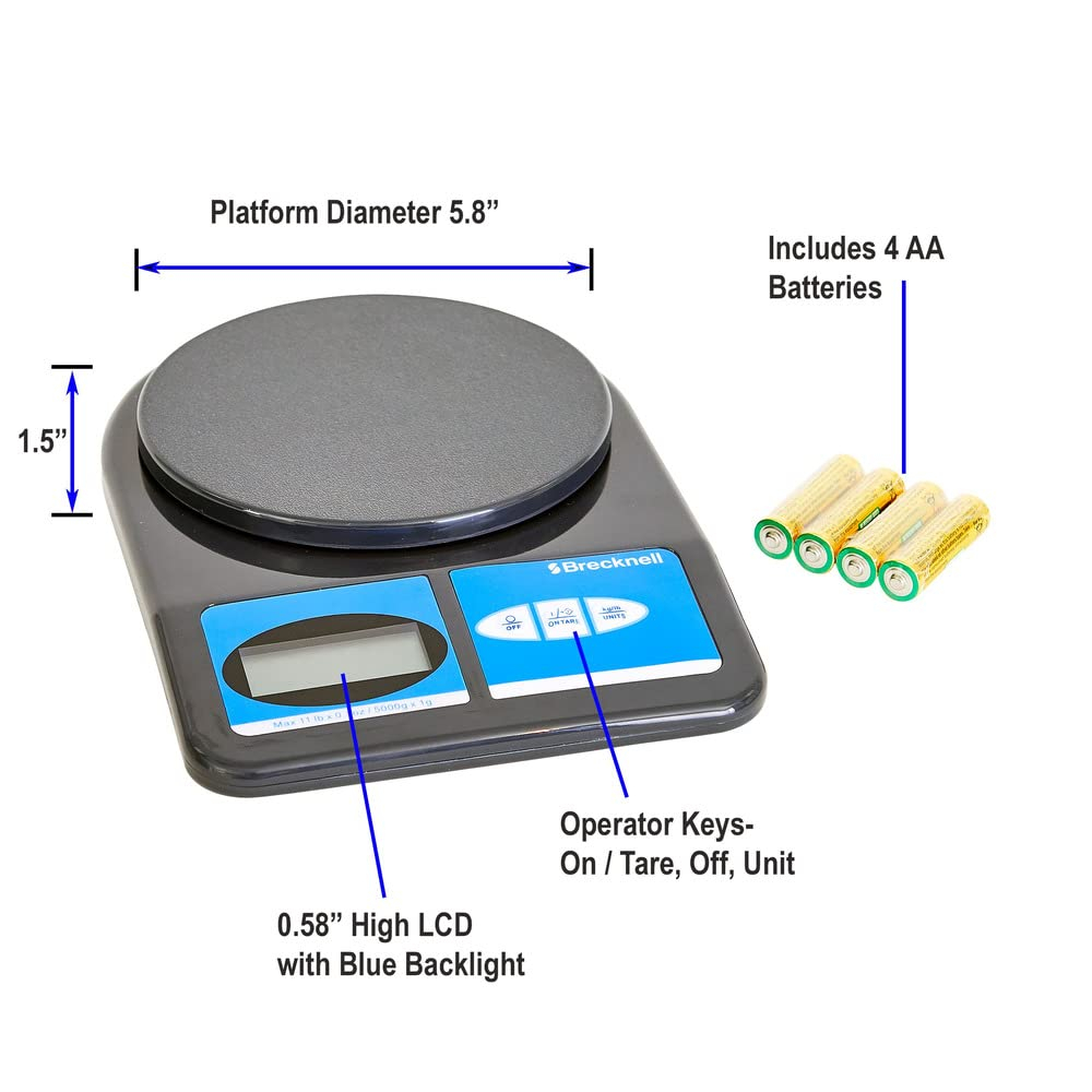 Black and Blue Digital Counter Scale with LCD Display