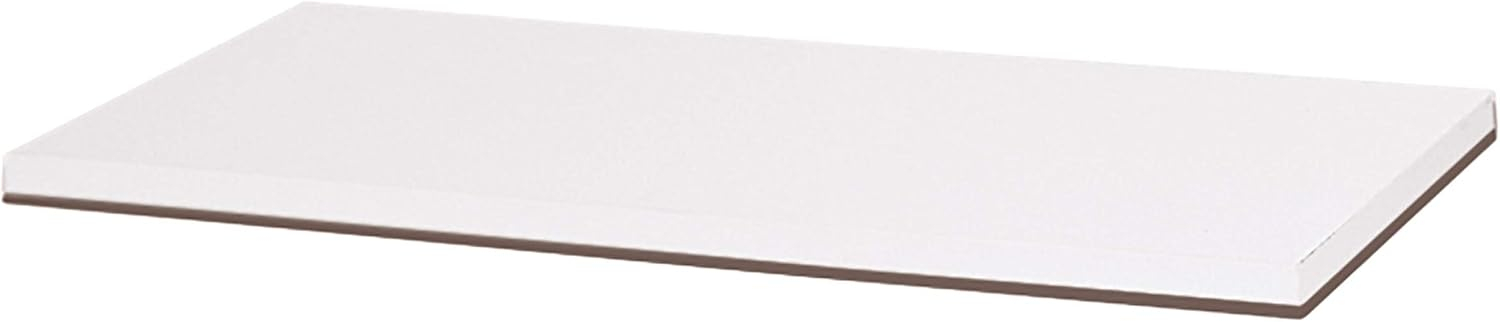 SSWBasics 48" x 12'' Laminated White Melamine Shelf