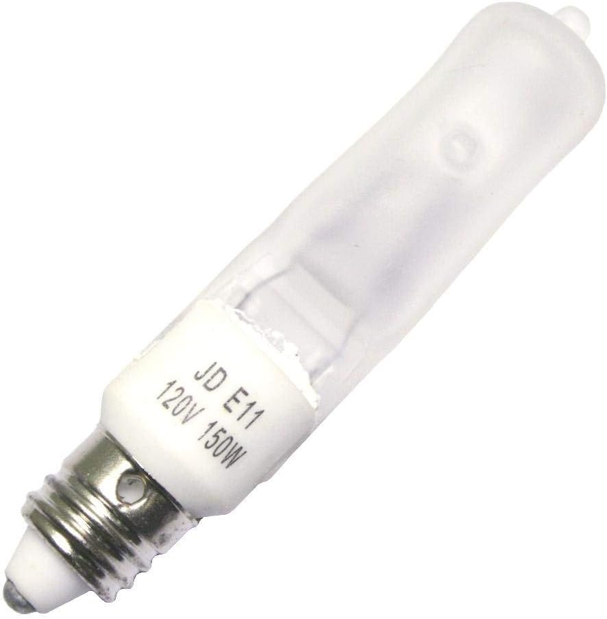 White Frosted Mini-Candelabra Halogen Downlight Bulb