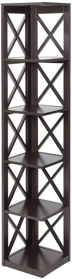 Convenience Concepts Oxford 5 Tier Corner Bookcase, Multiple Finishes