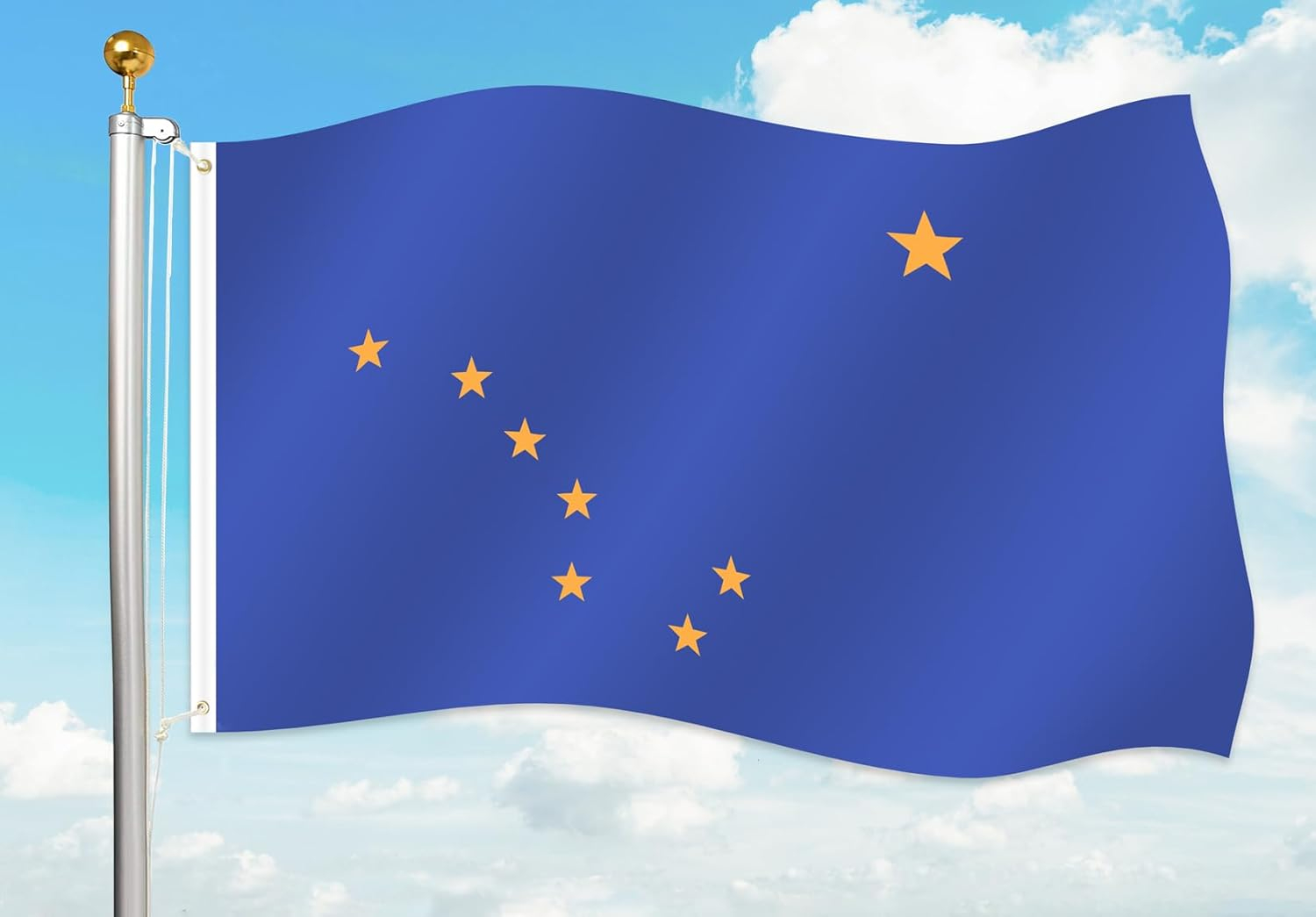 Alaska State Flag,State Flag of Alaska,Alaska State Flags 3x5 Outdoor