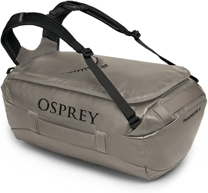 Osprey Transporter 40L Travel Duffel Bag, Black