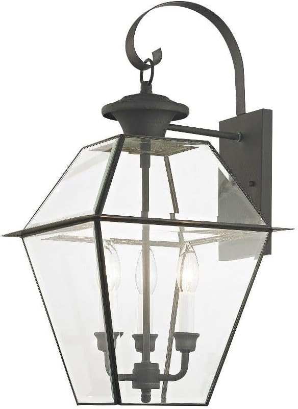 Livex Lighting Westover 3 - Light Wall Light in  Charcoal