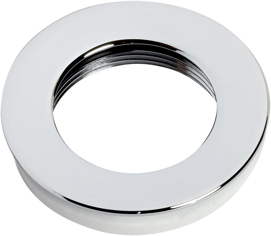 Polished Chrome Bathroom Sink Drain Flange and Washer