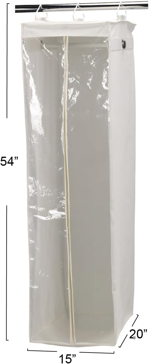 Household Essentials Hanging Closet Organizer, White