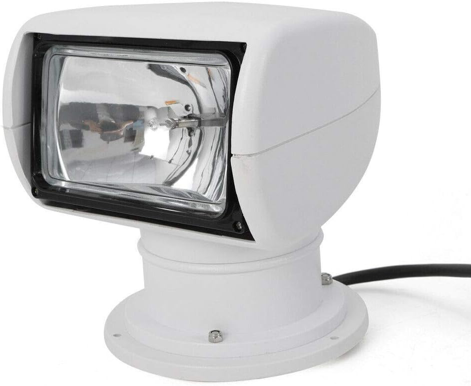 White Halogen Remote-Controlled Outdoor Boat Spotlight