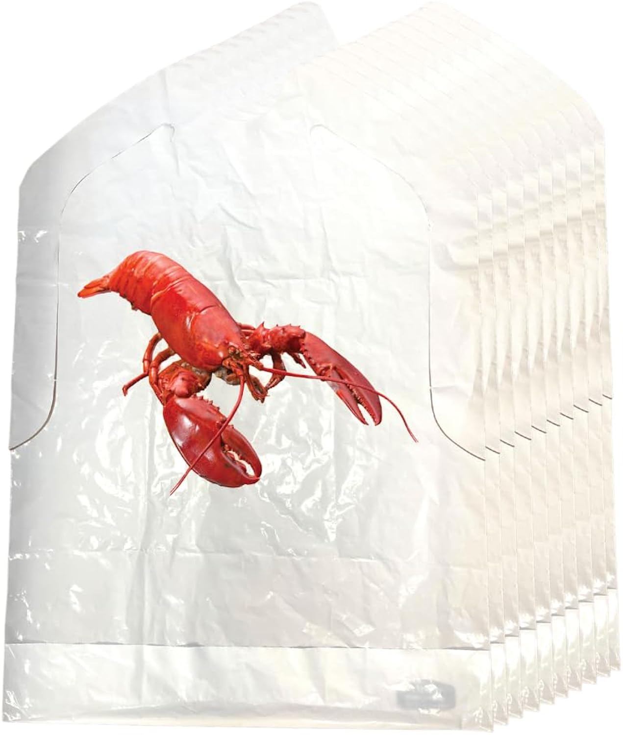 Lobster Bibs- 25 Disposable Bibs for Crawfish Boil, Seafood Fest, or Home Dinner Party by AMSCO Disposables