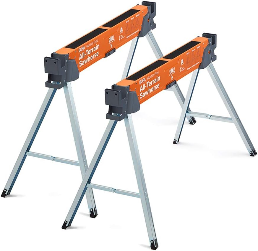 31.5 in. H Steel All Terrain Sawhorse (2-Pack)