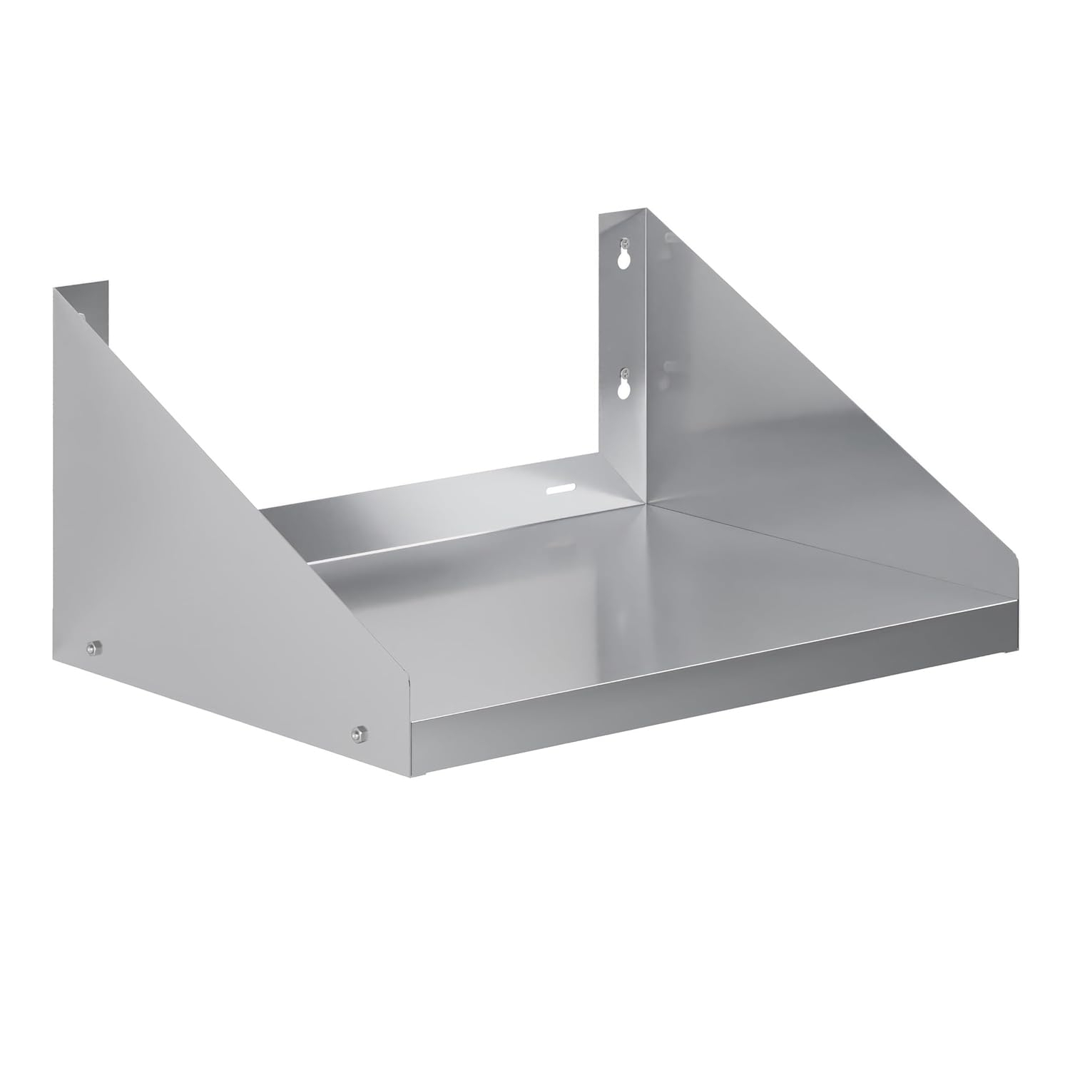 24" Stainless Steel Wall Shelf with Side Guards