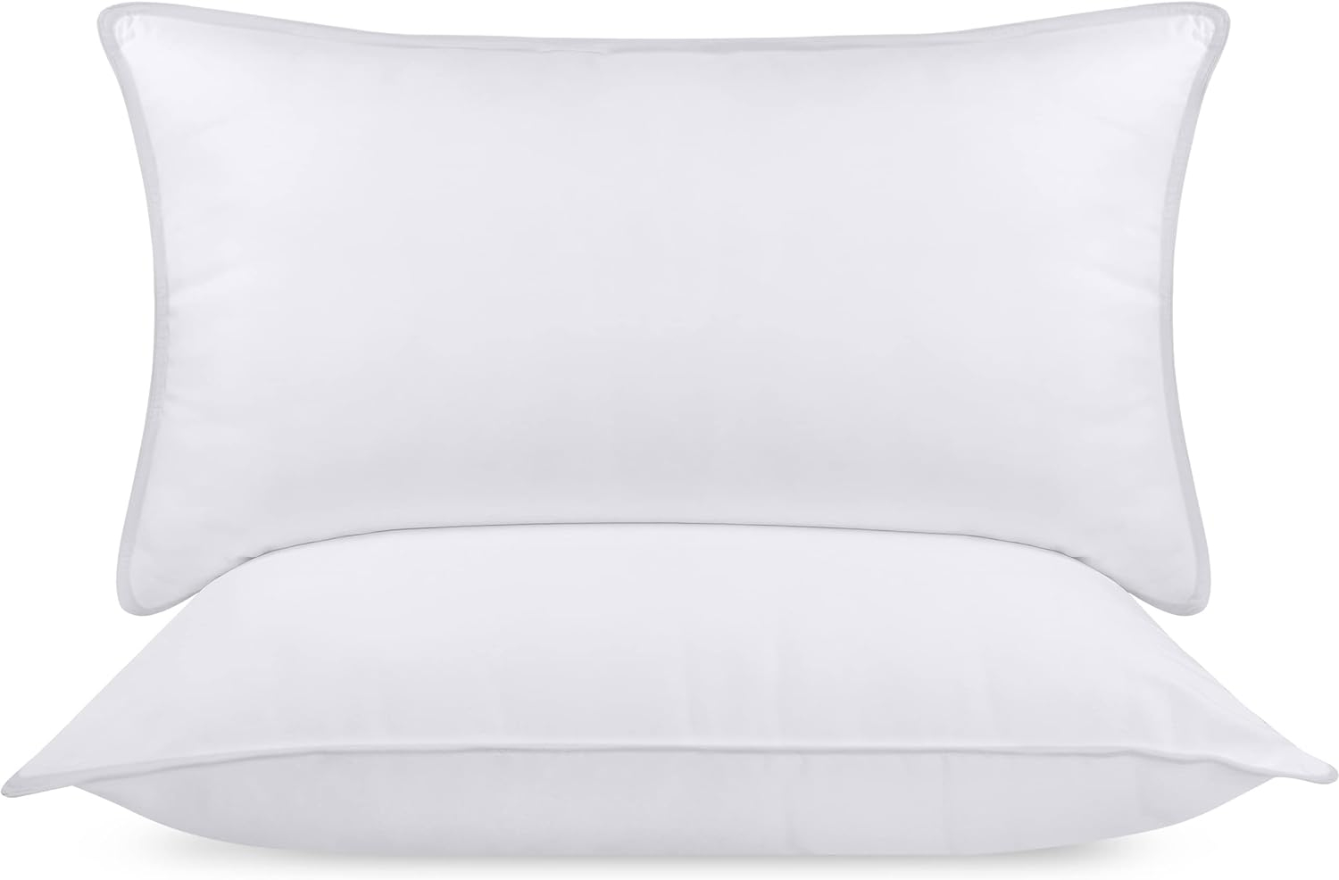 White King Size Polyester Bed Pillows Set of 2