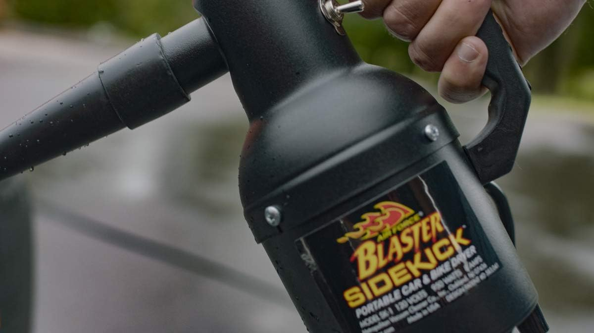 Metrovac Sidekick SK-1 Motorcycle Dryer and Air Force Blaster Sidekick with 12 Foot Cord and Matte Finish for Profesional Motorcycle Detailing, Made in the USA