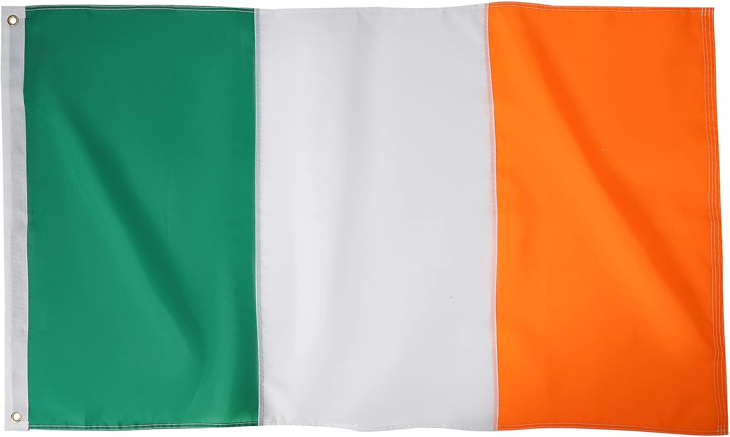 AMZFLAG Irish Flag 3x5 feet Outdoor, Heavy Duty Ireland Flags for St Patrick Day Outside with 2 Brass Grommets, Double Sided Irish Flags for House Decoration