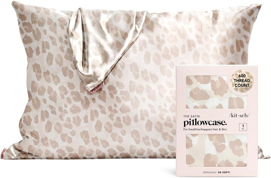 Kitsch Satin Pillowcase, Modern, Standard, 1 Count