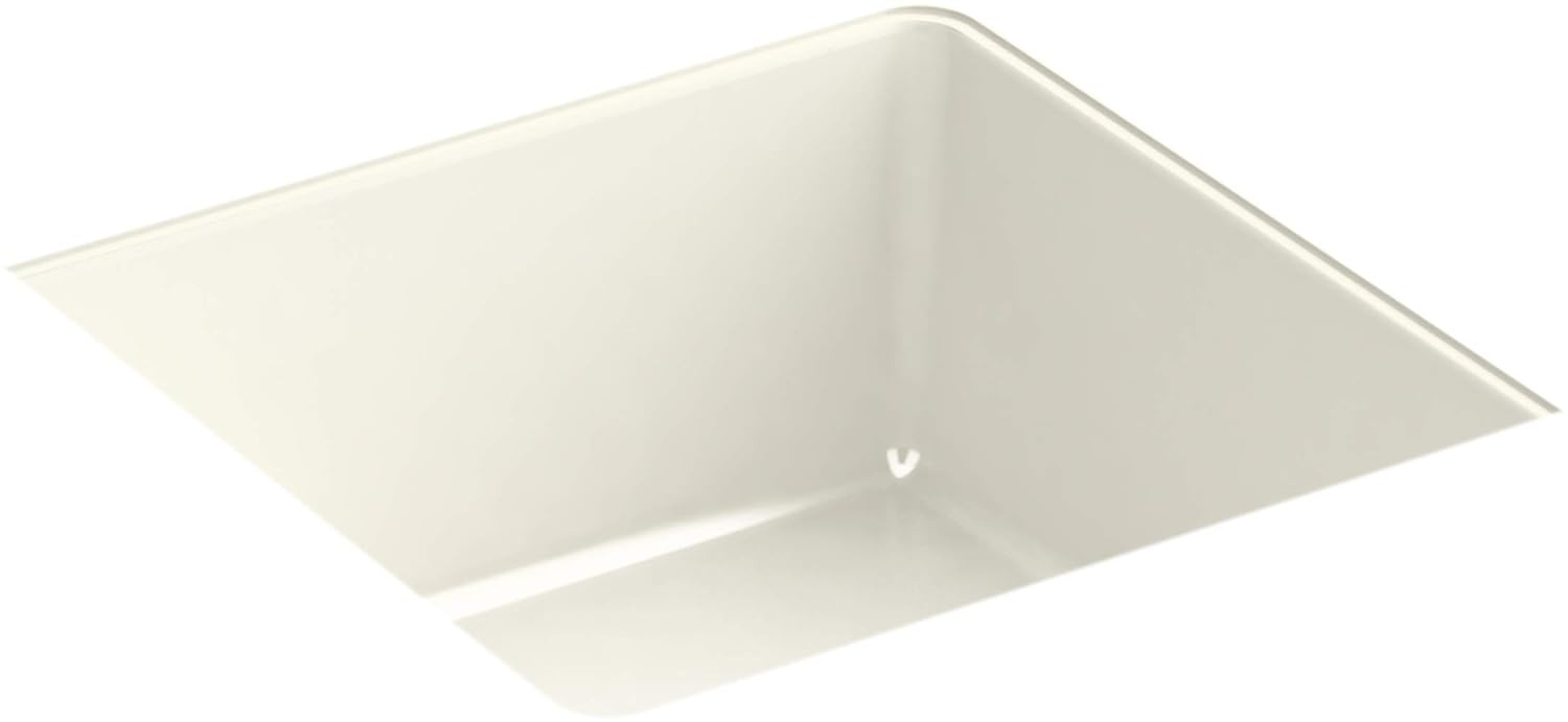 Verticyl Vitreous China Square Undermount Bathroom Sink with Overflow