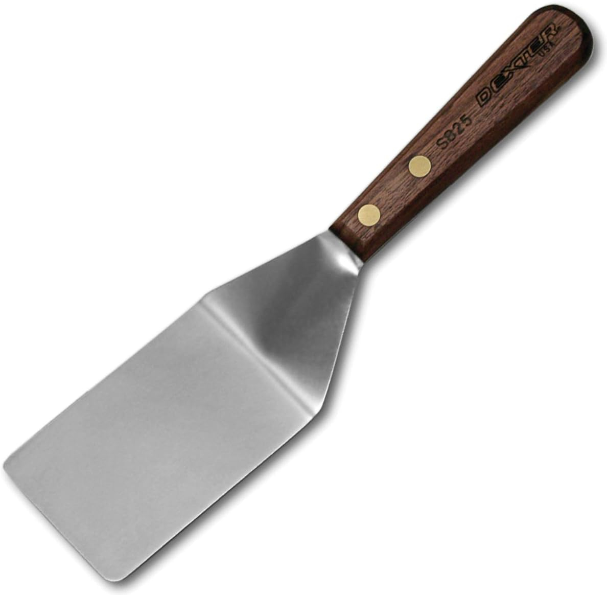 The Dexter Edge Stainless Steel Pancake Turner with Walnut Handle