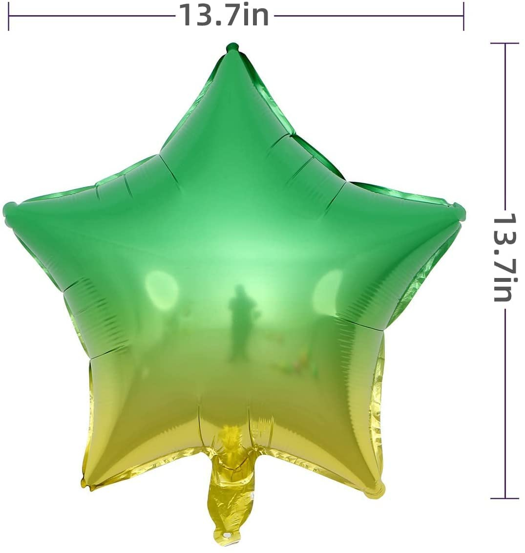 18 Assorted Gradient Color Star Shaped Balloons 6 Kinds of Rainbow Party Foil Balloons,Foil Balloon for Party Decoration.(Mixed, 18inch)…