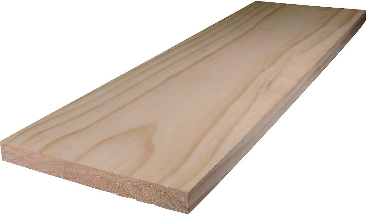 1" x 8" W x 4' L Pine Board S4S