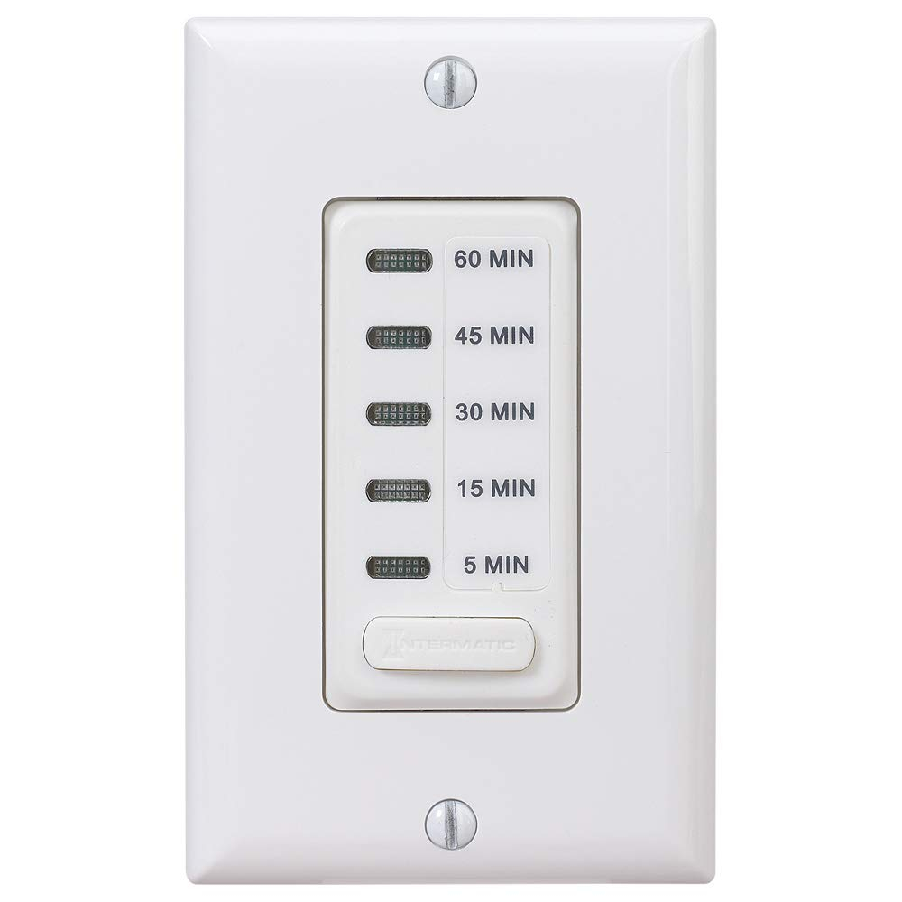 White Electronic In-Wall Countdown Auto-Off Timer