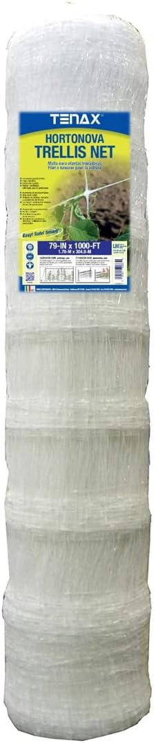 Hortonova Trellis Net LM 79-in x 500-ft White