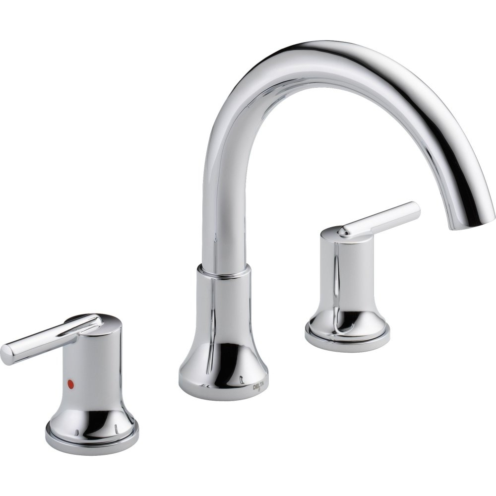 Trinsic Double Handle Deck Mounted Roman Tub Faucet