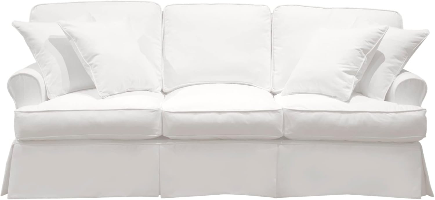 Sunset Trading Horizon Slipcovered Sofa Peyton Pearl