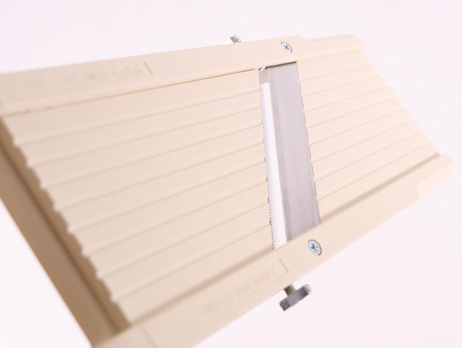 Beige Japanese Stainless Steel Mandoline Slicer with 4 Blades
