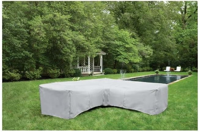Protective Covers Inc. Modular Sectional Sofa Cover, Corner Piece With 90 Degree Back, 40" W x 40"D x 32"H, Gray - 1252