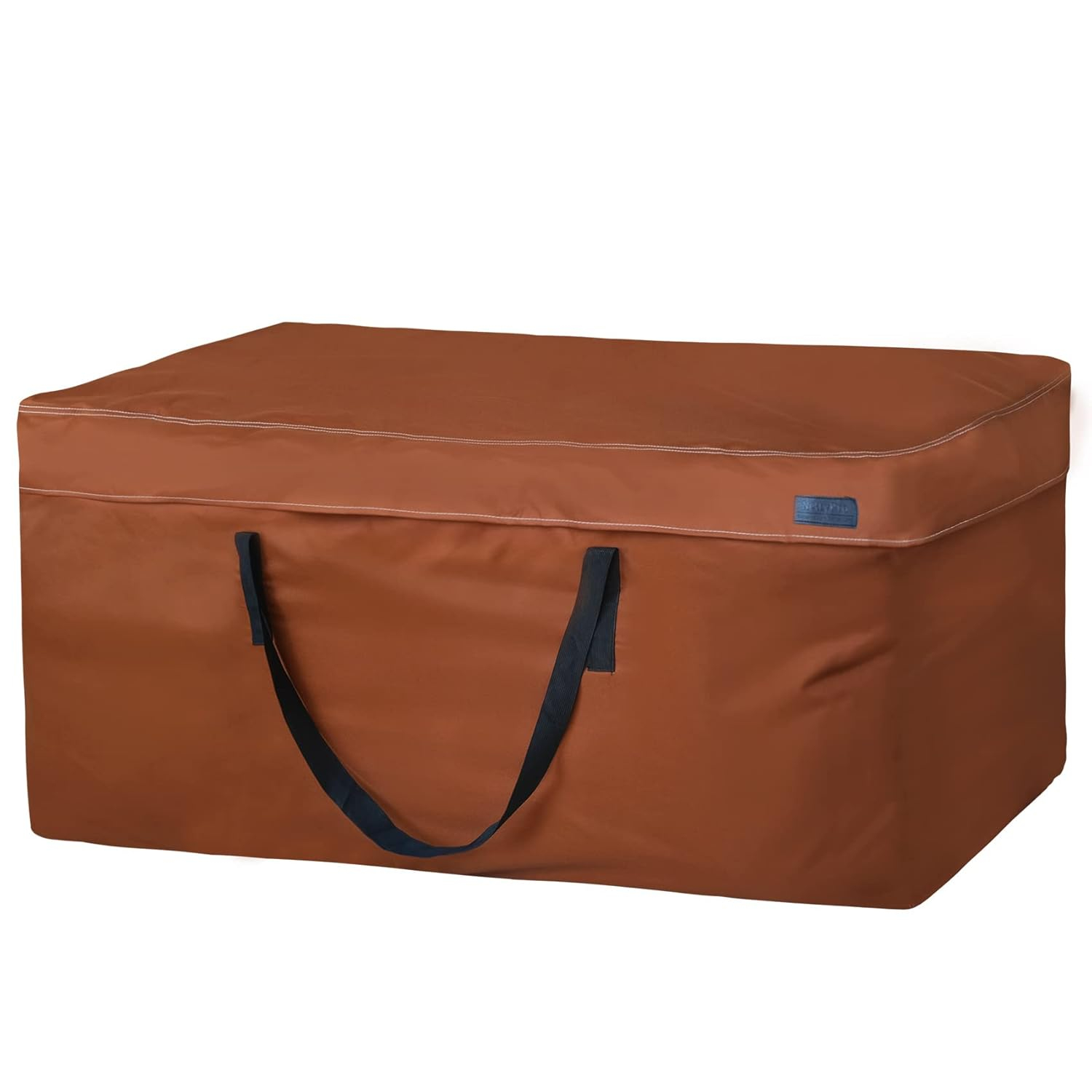 Outdoor Patio Cushion Storage Bags Water-Resistant Large Storage Bag with Zipper and Handle for Patio Furniture Cushion Christmas Tree 7.5 Ft, 50 x 15 x 25 Inch, Brown