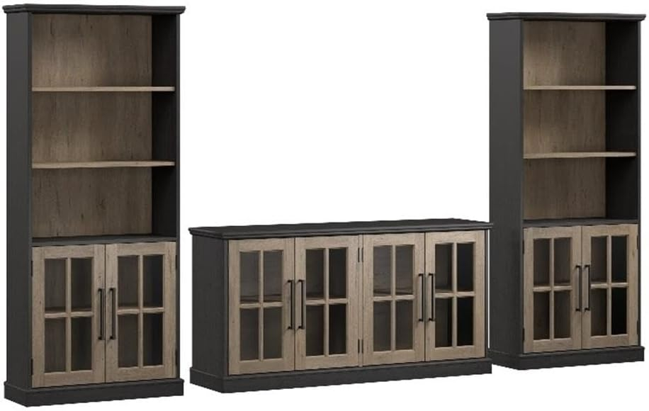 Westbrook 60W TV Stand for 75 Inch TV with Bookcases by Bush Furniture