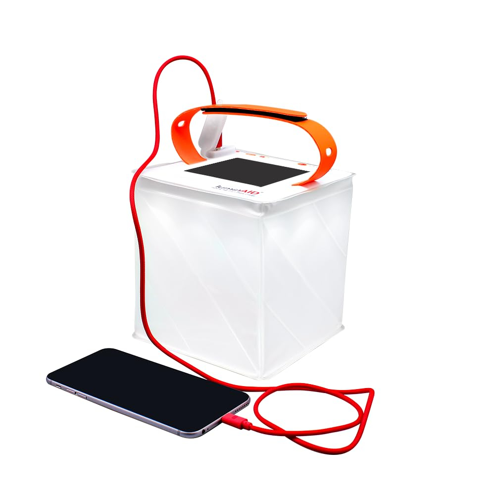 LuminAID Max QI Inflatable Solar Lantern and Charger