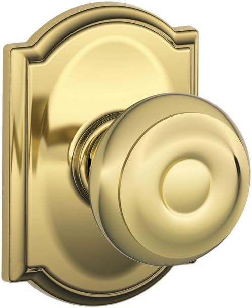 Georgian Passage Knob with Camelot Trim