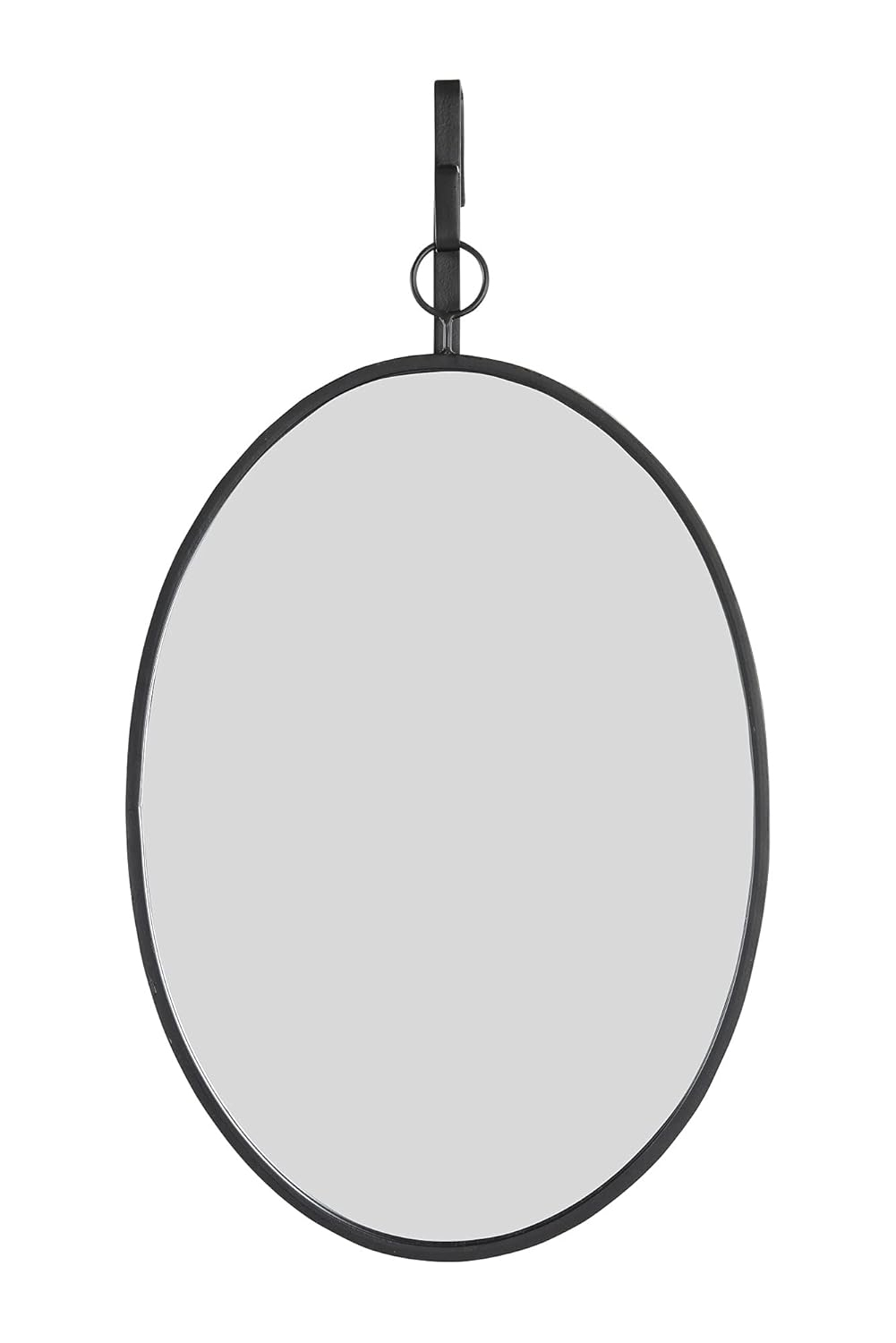 16 in. W x 26 in. H Framed Distressed Gold Decorative Mirror