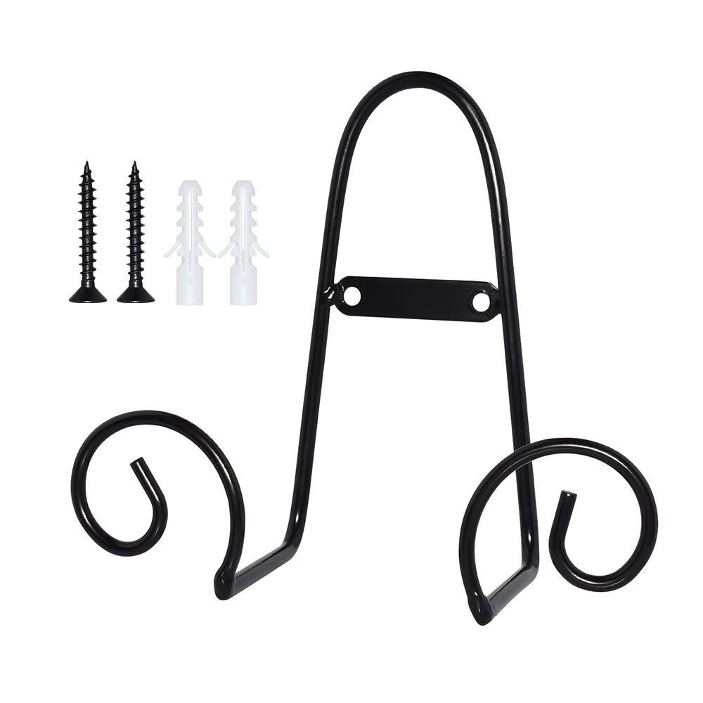 Mocoum 4 Pack Wall Mount Display Stands, Medium Easel Holder Plate Hanger, Vertical Stand Holders for Decorative Plates, Arts, Picture Frames (Circle, 6 Inch)