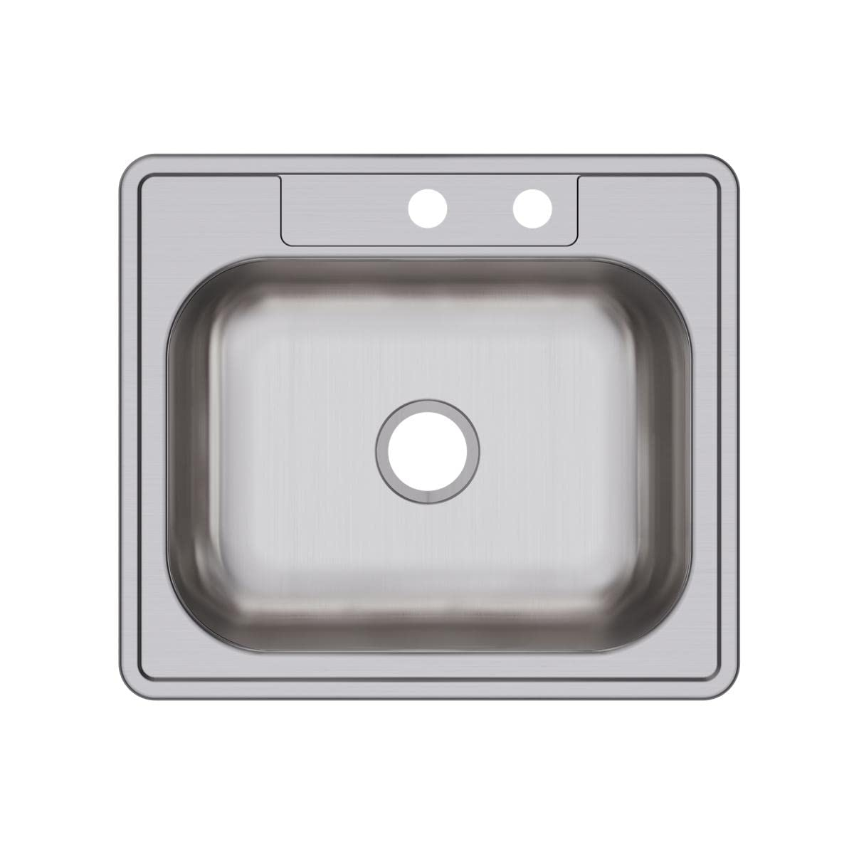 Dayton D125223 Single Bowl Drop-in Stainless Steel Sink, , 25 x 22 22 Gauge 3 Faucet Holes