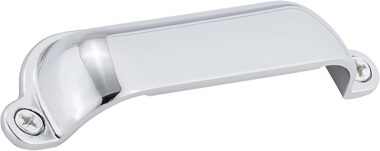 Montrose Collection 3-9/16 in. (90 mm) Classic Chrome Cabinet Cup Pull