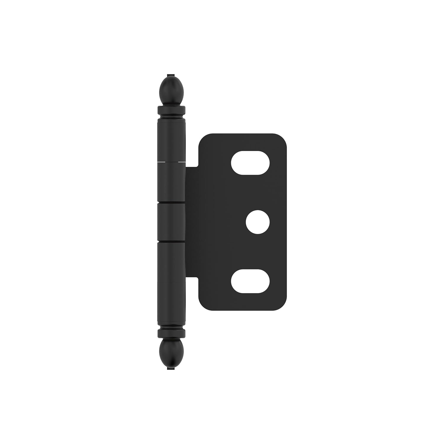 Matte Black Full Inset Ball Tip Cabinet Hinge