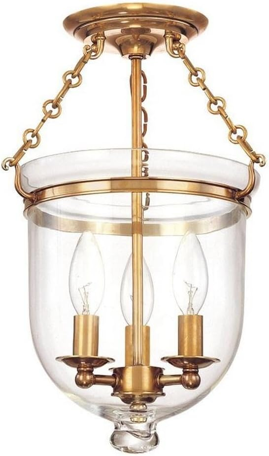 Williamsburg Hampton Glass Semi Flush Mount
