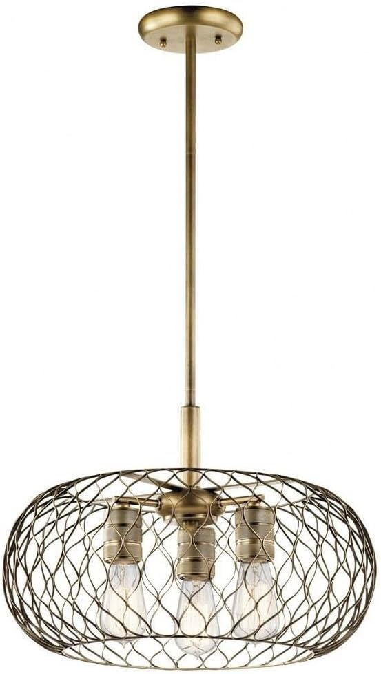Kichler Lighting Devin 3 - Light Pendant in  Natural Brass