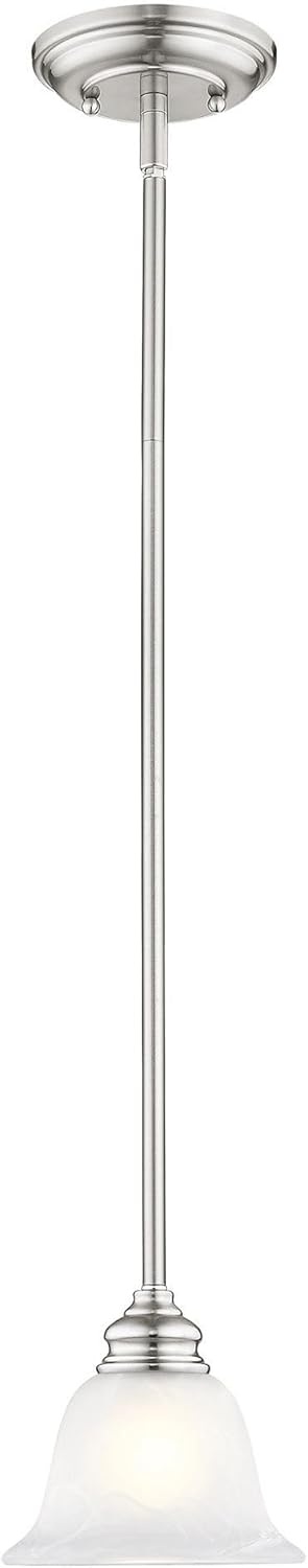 Livex Lighting Essex 1 - Light Pendant in  Brushed Nickel