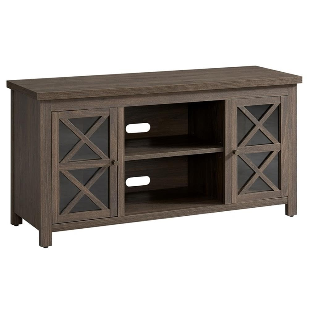 Evelyn&Zoe Colton Rectangular TV Stand for TV's up to 55", Alder Brown