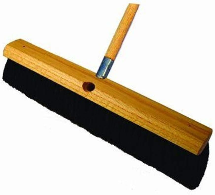 Bon Tool 84-787 Floor Broom - 3" Horsehair Bristles - 24" - 60" Wd Hdl , Brown