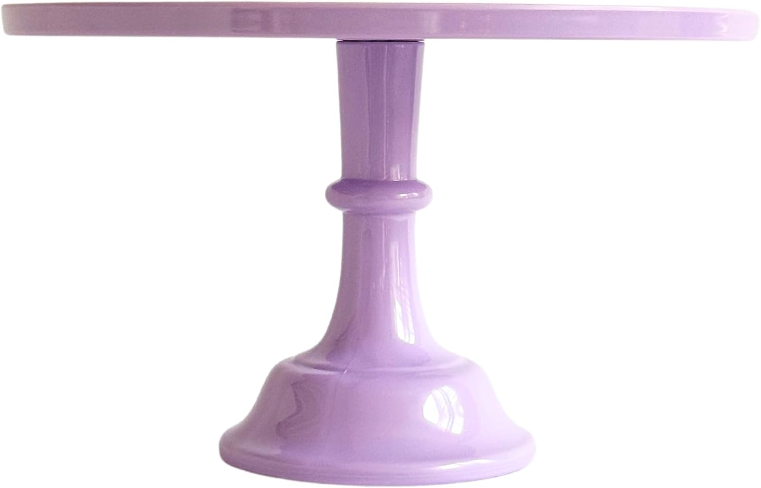 Sprinkles & Confetti 11" Purple Cake Stand – Durable Melamine Dessert Display for Weddings, Birthdays, Baby Showers, Brunches & Elegant Party Table Centerpieces