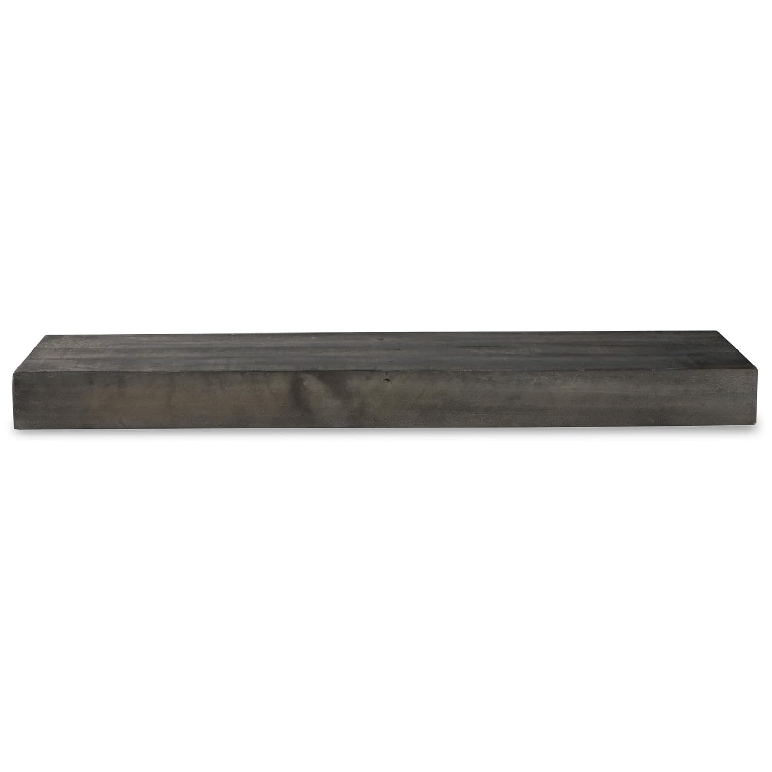 36" Black Reclaimed Pine Wall-Mounted Floating Shelf