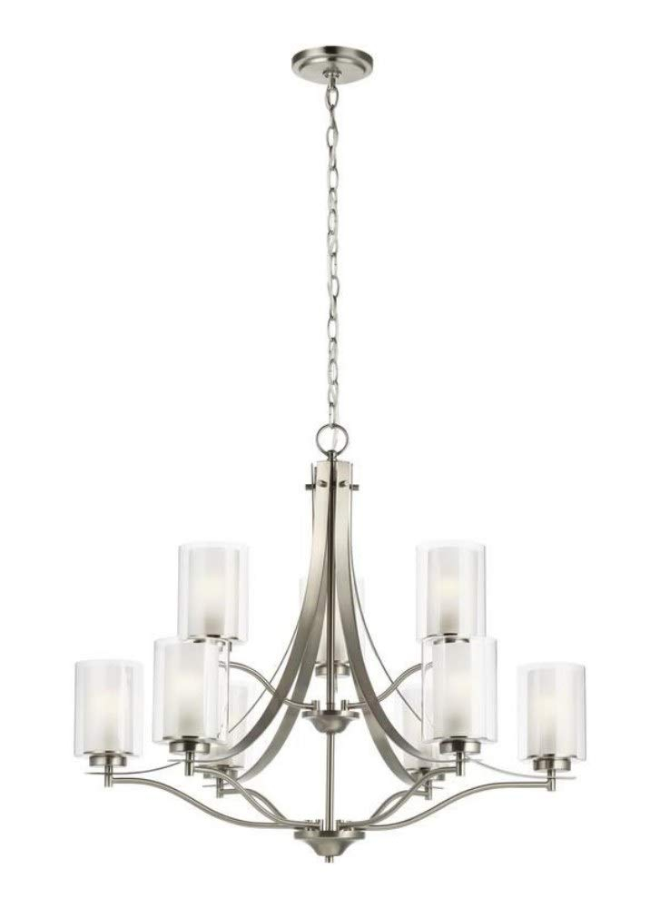 Elmwood Park Brushed Nickel 9-Light Empire Chandelier